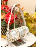 BURBERRY CHECK NOVA PAPILLON SHOULDER BAG 