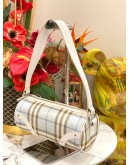 BURBERRY CHECK NOVA PAPILLON SHOULDER BAG 