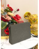 (LIKE NEW) DIOR CLUTCH IN GRAY DIOR GRAVITY LEATHER  