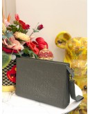 (LIKE NEW) DIOR CLUTCH IN GRAY DIOR GRAVITY LEATHER  