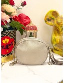 GUCCI MINI SOHO DISCO CHAIN CROSSBODY BAG IN PEBBLED CALFSKIN GOLD