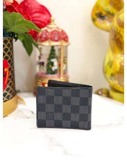 LOUIS VUITTON WALLET IN BLACK DAMIER GRAPHITE CANVAS 