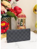 LOUIS VUITTON LONG WALLET IN BLACK DAMIER GRAPHITE CANVAS 