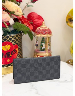 LOUIS VUITTON LONG WALLET IN BLACK DAMIER GRAPHITE CANVAS 