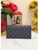 LOUIS VUITTON LONG WALLET IN BLACK DAMIER GRAPHITE CANVAS 