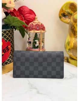 LOUIS VUITTON LONG WALLET IN BLACK DAMIER GRAPHITE CANVAS 
