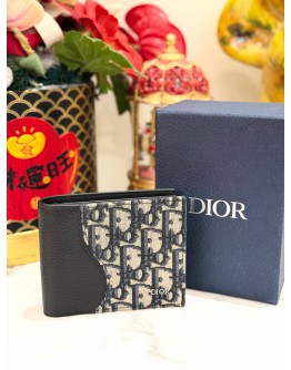 (LIKE NEW) CHRISTIAN DIOR SADDLE BIFOLD WALLET 