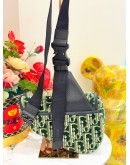 CHRISTIAN DIOR GREEN WOOL SADDLE 