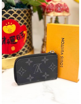 (LIKE NEW) LOUIS VUITTON MONOGRAM COIN CASE IN BLACK 