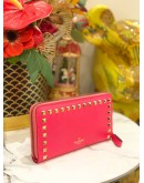 VALENTINO LONG WALLET IN HOT PINK  LEATHER
