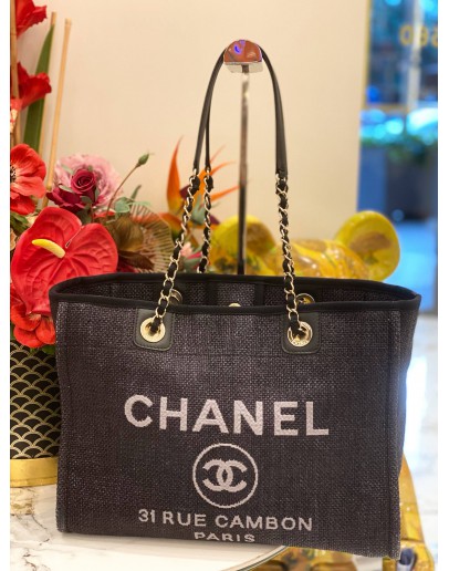 CHANEL DEAUVILLE TOTE BAG -FULL SET