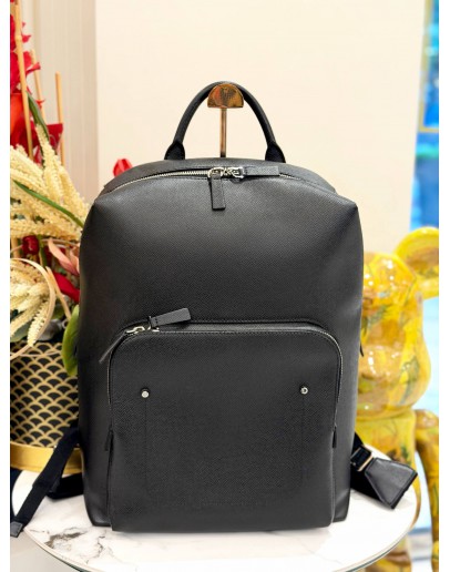 (LIKE NEW) LOUIS VUITTON GRIGORI BACKPACK IN BLACK LEATHER
