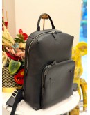 (LIKE NEW) LOUIS VUITTON GRIGORI BACKPACK IN BLACK LEATHER