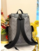 (LIKE NEW) LOUIS VUITTON CHRISTOPHER PM BACKPACK IN MONOGRAM ECLIPSE REVERSE CANVAS LEATHER