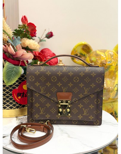 (LIKE NEW) LOUIS VUITTON MONCEAU 28 CROSSBODY BAG IN MONOGRAM WITH STRAP 