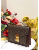 (LIKE NEW) LOUIS VUITTON MONCEAU 28 CROSSBODY BAG IN MONOGRAM WITH STRAP 