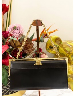 (LIKE NEW) CELINE LEATHER TOP HANDLE BAG 