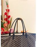 GOYARD SAINT LOUIS GM TOTE BAG IN GREY GOYARDINE CANVAS 