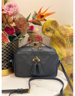 LOUIS VUITTON SAINTONGE SHOULDER BAG IN BLAVK MONOGRAM EMPREINTE LEATHER 