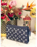 (LIKE NEW) LOUIS VUITTON GASTON WEARABLE WALLET IN  MONOGRAM SHADOW CALFSKIN LEATHER  WITH TWO COLOR MONOGRAM MOTIF