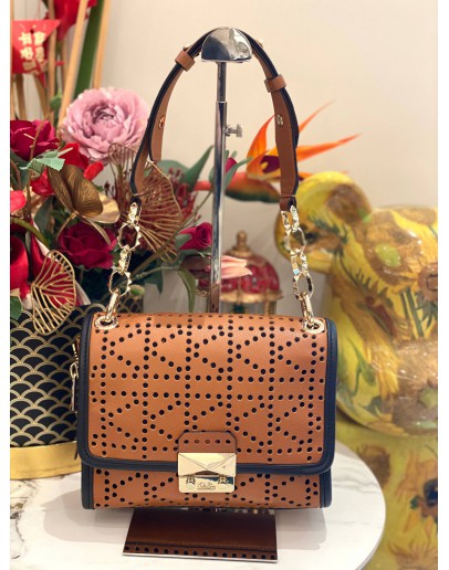 (LIKE NEW) KARL LAGERFELD K/PERFORATED HANDBAG 