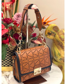 (LIKE NEW) KARL LAGERFELD K/PERFORATED HANDBAG 