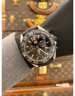 (LIKE NEW) 2023 TAG HEUER FORMULA 1 CHRONOGRAPH REF CAZ1010 BLACK DIAL 43MM QUARTZ WATCH -FULL SET-