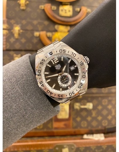 (UNUSED) 2020 TAG HEUER FORMULA 1 CALIBRE 6 REF WAZ2012 BLACK DIAL 43MM AUTOMATIC WATCH -FULL SET-