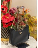 (LIKE NEW) PRADA RE-EDITION 2005 SAFFIANO LEATHER BAG IN BLACK - FULL SET-