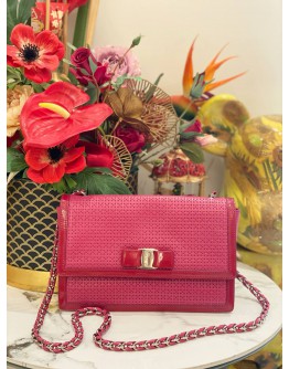 SALVATORE FERRAGAMO VARA BOW CROSSBODY BAG 