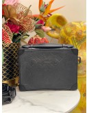 MICROCHIP LOUIS VUITTON M59163 HANDLE SOFT TRUNK CROSSBODY BAG IN BLACK TAURILLON MONOGRAM CALFSKIN LEATHER -FULL SET-