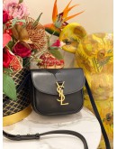 YSL SAINT LAURENT KAIA SMALL SATCHEL CROSSBODY IN BLACK