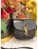 YSL SAINT LAURENT KAIA SMALL SATCHEL CROSSBODY IN BLACK