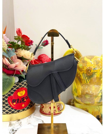 CHRISTIAN DIOR MINI SADDLE BAG IN BLACK 
