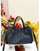 GUCCI JACKIE SOFT TOTE BAG WITH STRAP IN BLACK LEATHER 
