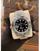 (LIKE NEW) 2016 ROLEX GMT-MASTER ll DATE UPGRADE SPRITE REF 116710LN BLACK DIAL 40MM AUTOMATIC WATCH 