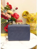 LOUIS VUITTON TWIST MM SHOULDER BAG IN DARK BLUE EPI LEATHER