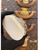 (LIKE NEW) 2012 PATEK PHILIPPE TWENTY 4 DIAMOND REF 4910/10A-011 WHITE DIAL 25MM X 30MM QUARTZ WATCH -FULL SET-