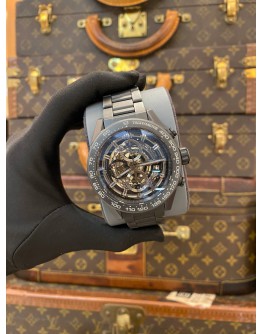 2019 TAG HEUER CARRERA CALIBRE HEUER 01 CHRONOGRAPH BLACK CERAMIC REF CAR2A91 SKELETON DIAL 45MM AUTOMATIC WATCH -FULL SET-