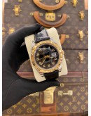 (LIKE NEW) 2013 ROLEX DATEJUST II 18K 750 YELLOW GOLD REF 116333 BLACK DIAL 41MM AUTOMATIC WATCH