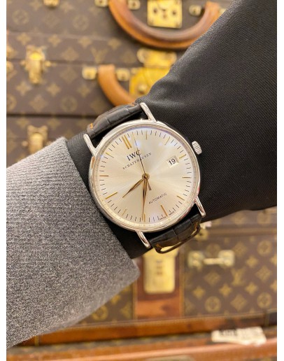 2015 IWC PORTOFINO AUTOMATIC REF IW356303 SILVER DIAL 39MM AUTOMATIC WATCH -FULL SET-