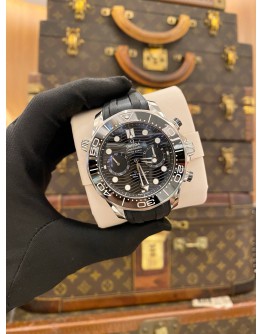 (LIKE NEW) 2024 OMEGA SEAMASTER DIVER 300M CHRONOGRAPH REF 210.30.44.51.01.001 BLACK DIAL 44MM AUTOMATIC WATCH -FULL SET-