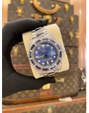 (LIKE NEW) 2018 ROLEX SUBMARINER DATE REF 116610 UPGRADED TO REF 116659 “SHOW LO” DIAMOND SAPPHIRES BLUE DIAL 40MM AUTOMATIC WATCH -FULL SET-
