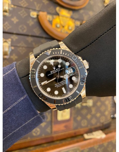 (UNUSED) 2020 ROLEX YACHT-MASTER 42 18K 750 WHITE GOLD REF 226659 BLACK DIAL 42MM AUTOMATIC WATCH -FULL SET-