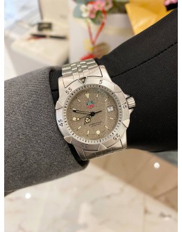 2003 TAG HEUER PROFESSIONAL 1500 REF 959.713K-2 GRANITE DIAL 38MM QUARTZ WATCH -FULL SET-