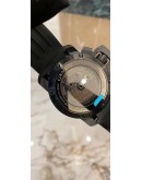 (UNUSED) 2022 GRAHAM CHRONOFIGHTER OVERSIZE GREEN FLASH DIAL WITH YELLOW ARABIC NUMERALS 47MM AUTOMATIC WATCH -FULL SET-