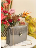 BVLGARI SERPENTI GREY SHOULDER BAG