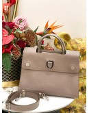 CHRISTIAN DIOR TAPIOCA LEATHER MEDIUM DIOREVER FLAG BAG 