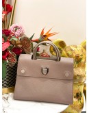 CHRISTIAN DIOR TAPIOCA LEATHER MEDIUM DIOREVER FLAG BAG 