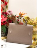 CHRISTIAN DIOR TAPIOCA LEATHER MEDIUM DIOREVER FLAG BAG 